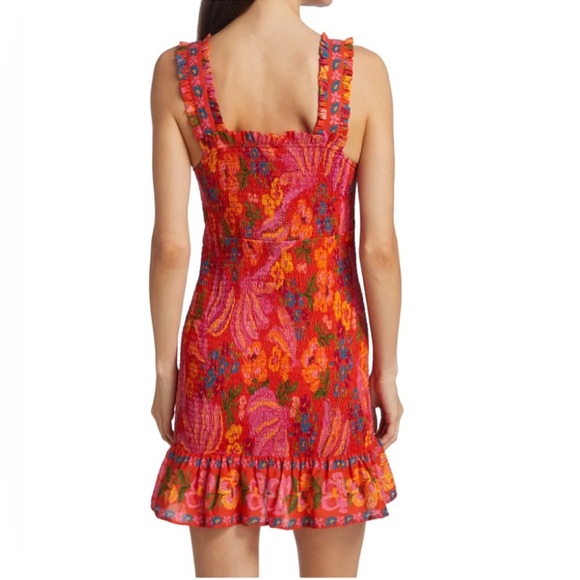 Farm Rio Floral Sleeveless Dress with Bow - Picture 2 of 6